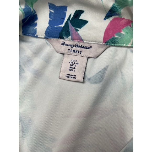 Tommy Bahama Women's L Tennis Full Zip Jacket Tropical Print Athletic - Picture 6 of 11